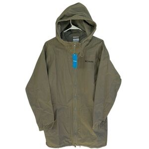 NWT Columbia Castlewood Canyon Long Coat Size Large Green Retail $110.00